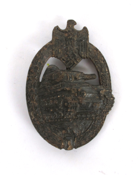 1939-1945 German Third Reich, Panzer Assault badge, bronze. at Whyte's Auctions