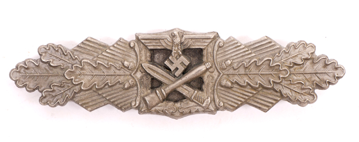 1939-1945 German Third Reich, Close Combat badge in silver at Whyte's Auctions