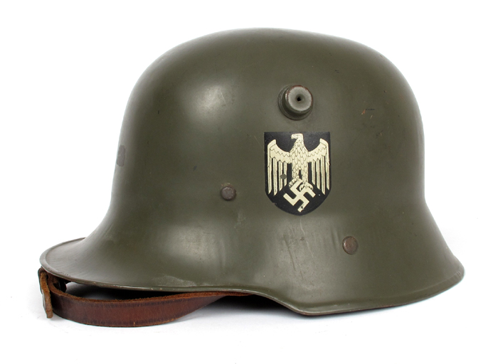 1939-1945 German Third Reich, Child's M1916 double decal helmet. at Whyte's Auctions