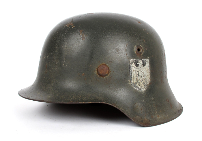 1939-1945 German Third Reich, M42 single decal Army helmet at Whyte's Auctions