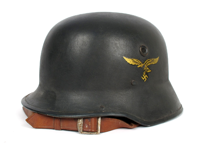 1939-1945 German Third Reich, Luftwaffe double decal lightweight parade helmet. at Whyte's Auctions