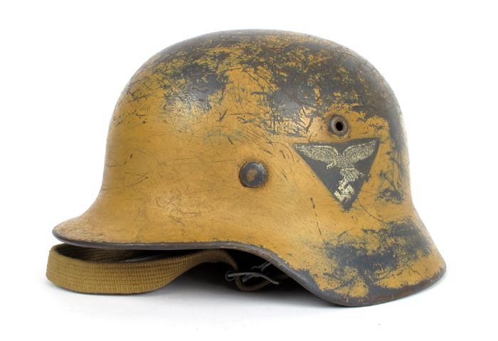1939-1945 German Third Reich, M40 Deutsche Afrika Korps double decal Luftwaffe helmet. at Whyte's Auctions