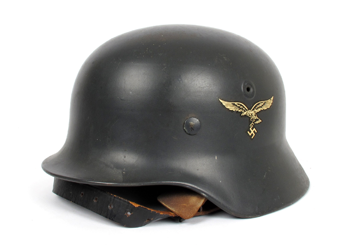 1939-1945 German Third Reich, M40 single decal Luftwaffe helmet. at Whyte's Auctions
