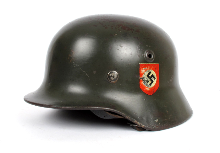 1939-1945 German Third Reich, M40 double decal SS2 helmet. at Whyte's Auctions
