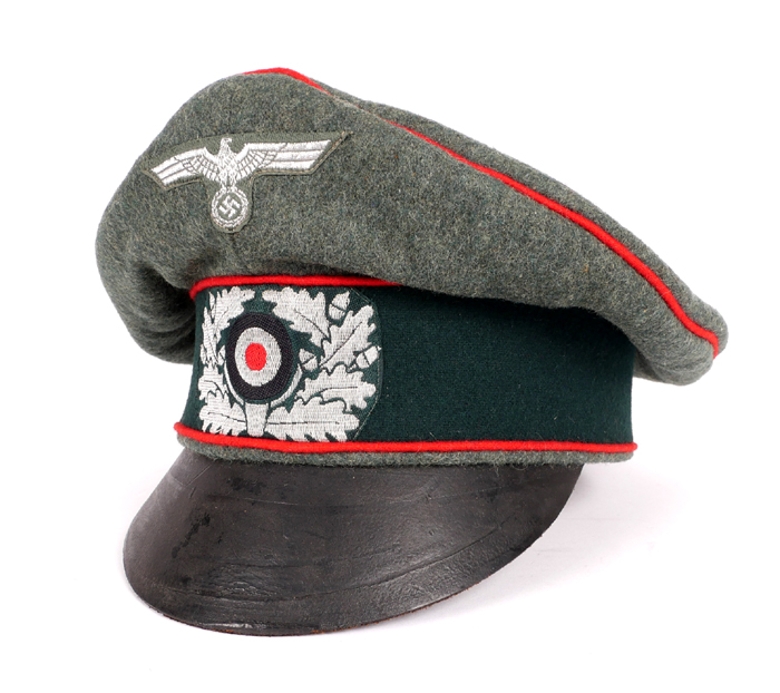 1939-1945 German Third Reich, Artillery officer's crusher cap. at Whyte's Auctions