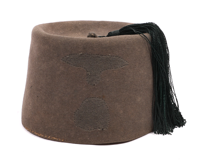 1939-1945 German Third Reich, M43 SS field grey fez. at Whyte's Auctions