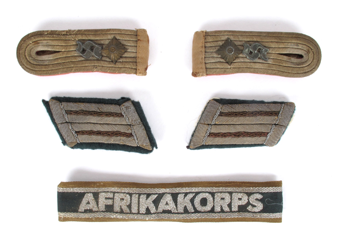 1939-1945 German Third Reich, Afrika Korps uniform insignia. at Whyte's Auctions