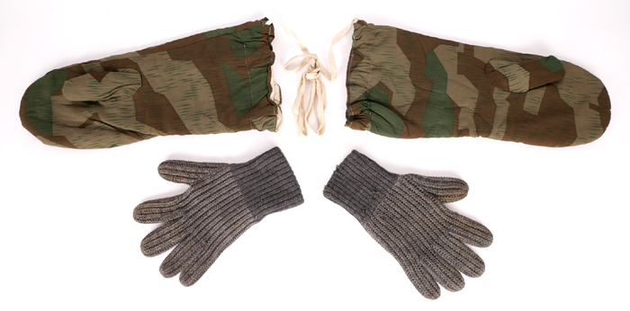1939-1945 German Third Reich, Wehrmacht reversible mittens and knitted gloves. at Whyte's Auctions