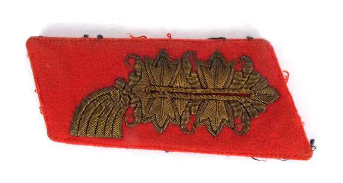 1939-1945 German Third Reich, General's collar patch. at Whyte's Auctions