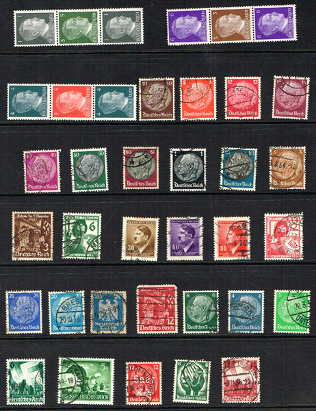 Stamps. Germany Third Reich 1933-45 collection of stamps, postal stationery and postal markings. at Whyte's Auctions