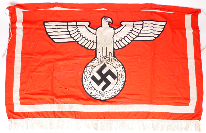 1933-1945 German Third Reich, State Service flag captured by American forces. at Whyte's Auctions