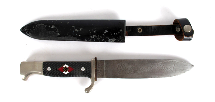 1933-1945 German Third Reich, Hitler Youth knife, inscribed blade. at Whyte's Auctions