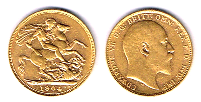 GB. Edward VII gold sovereigns, 1904, 1907 and 1910. at Whyte's Auctions