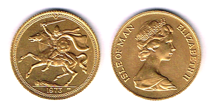 Isle of Man. Gold sovereign, 1973. at Whyte's Auctions