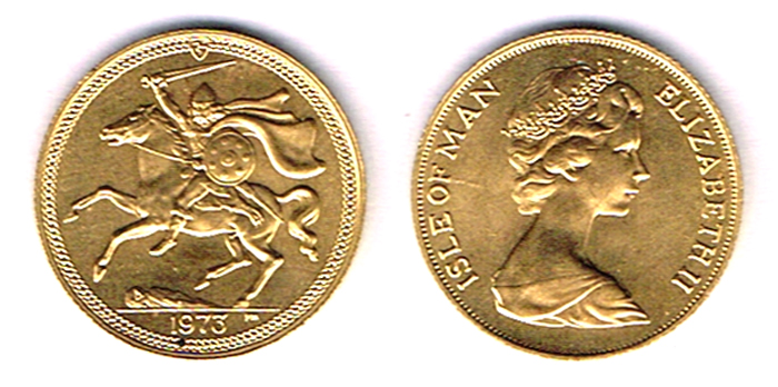 Isle of Man. Gold sovereign, 1973. at Whyte's Auctions