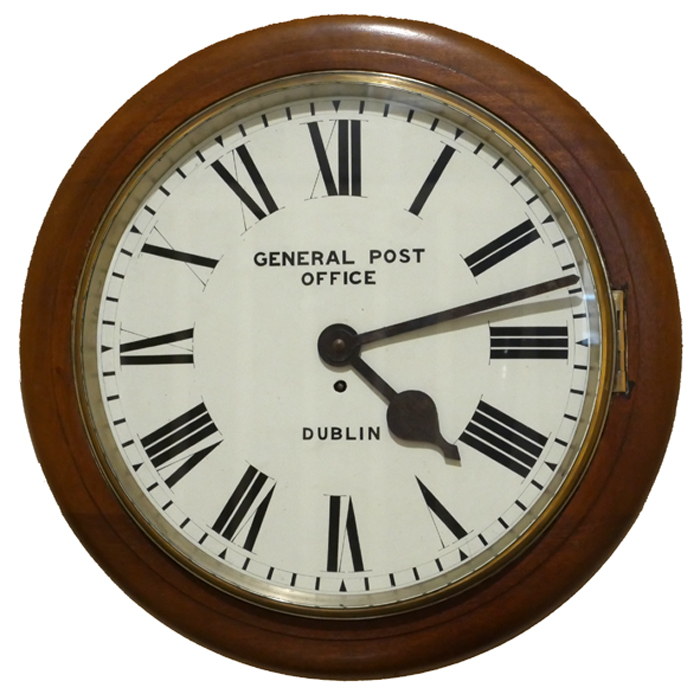 1916 GPO Dublin, wall clock. at Whyte's Auctions