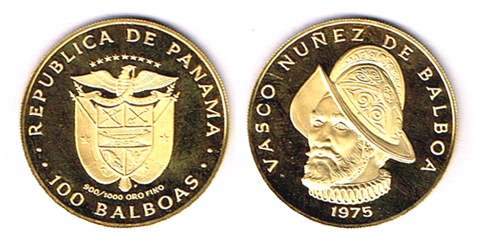 Panama. Gold one hundred balboas, 1975. at Whyte's Auctions