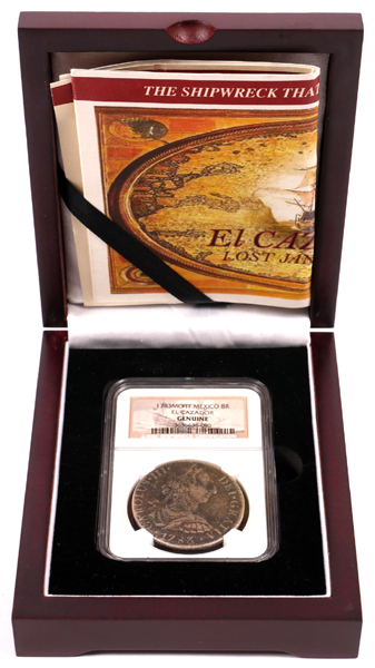 Spain . Charles III eight reales, from the shipwreck El Cazador. at Whyte's Auctions