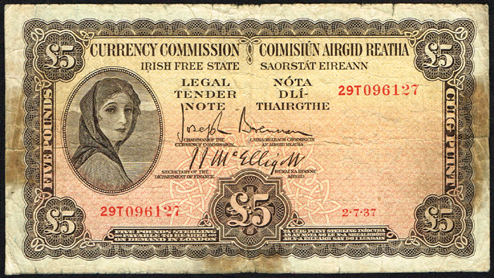 Currency Commission 'Lady Lavery' Five Pounds pair at Whyte's Auctions