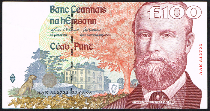 Central Bank of Ireland 'C' Series One Hundred Pounds and Fifty Pounds 1996-99 at Whyte's Auctions