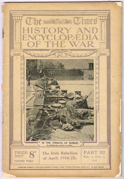 1916 The Times. History and Encyclopaedia of the War, two volumes covering the Rising at Whyte's Auctions