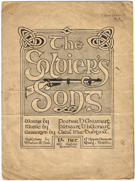 Peadar Kearney 'The Soldier's Song' First Edition at Whyte's Auctions