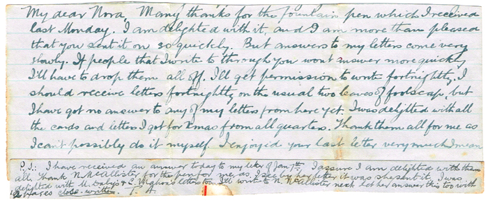 1917 Letter from Thomas Ashe to his sister Nora. at Whyte's Auctions