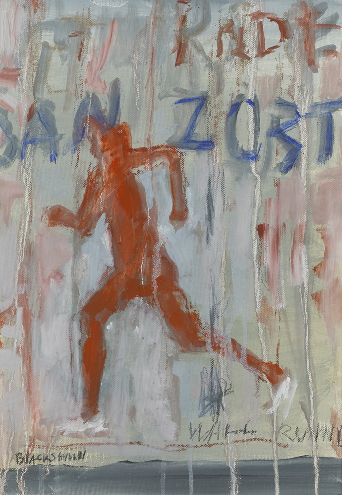 UNTITLED [FIGURE RUNNING] by Basil Blackshaw HRHA RUA (1932-2016) at Whyte's Auctions