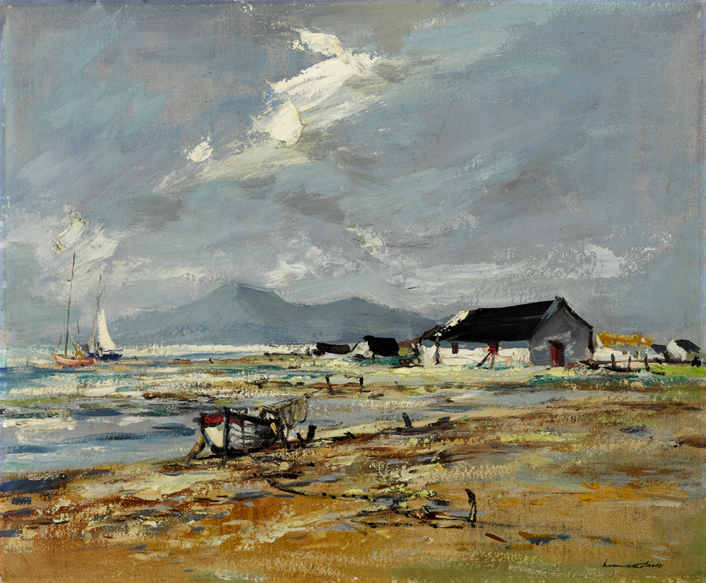 THE MOURNES FROM TYRELLA, COUNTY DOWN by Kenneth Webb RWA FRSA RUA (b.1927) at Whyte's Auctions