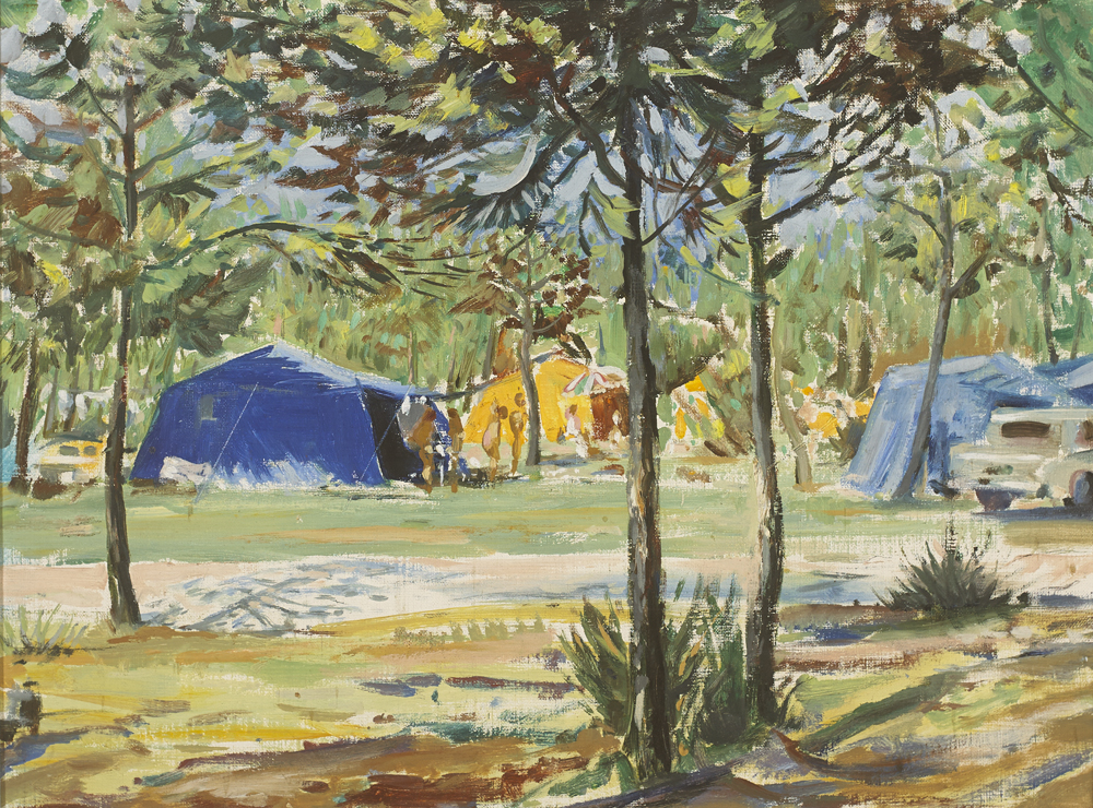 CAMPING SCENE by Fergus O'Ryan RHA (1911-1989) at Whyte's Auctions