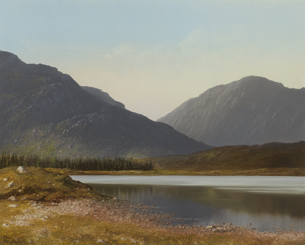 MOUNTAINS AND LAKE by Eileen Meagher (b.1946) at Whyte's Auctions