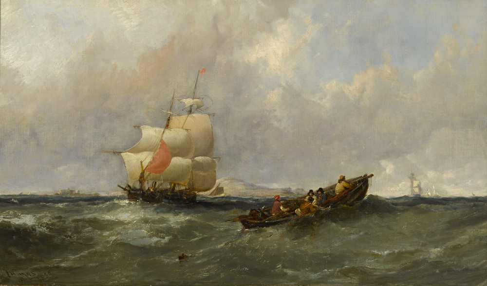 OFF DUBLIN, 1858 by Edwin Hayes RHA RI ROI (1819-1904) at Whyte's Auctions