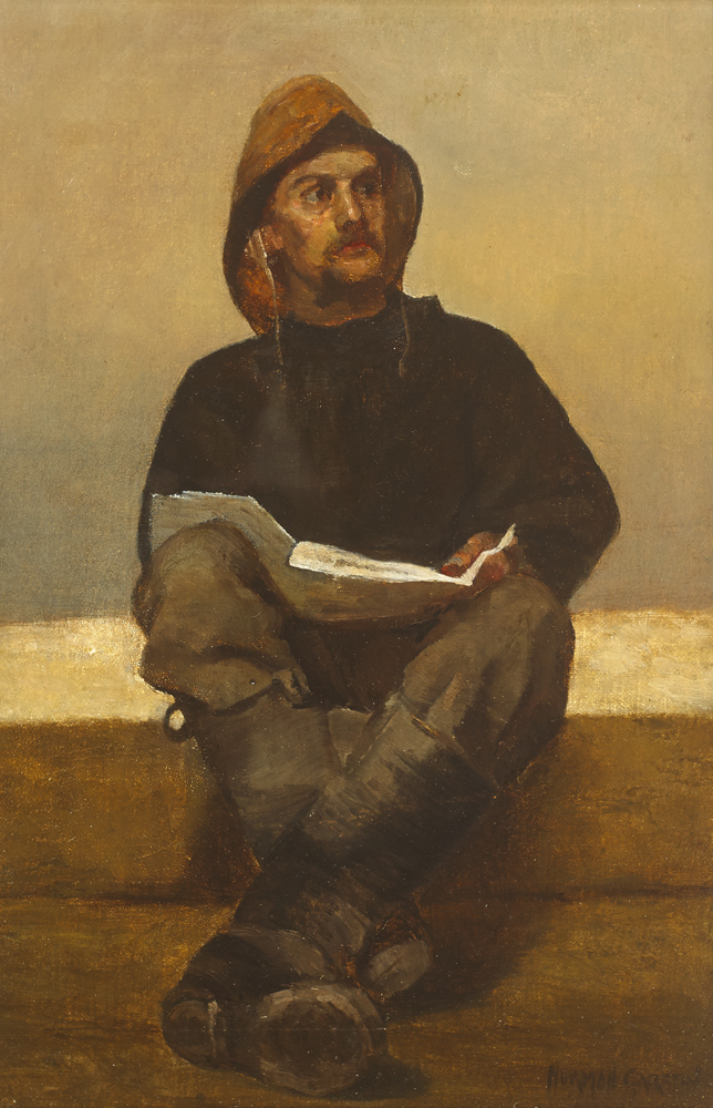 A BRETON MAN by Norman Garstin sold for �1,900 at Whyte's Auctions