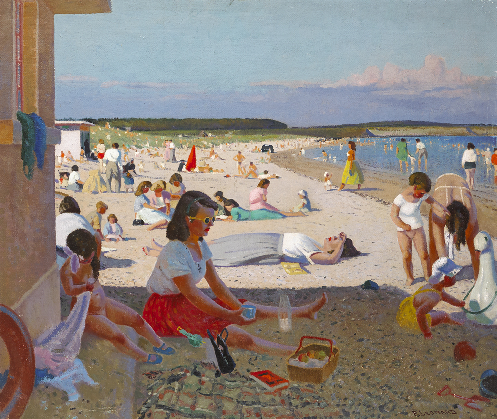 A HOT DAY IN RUSH, COUNTY DUBLIN by Patrick Leonard sold for �18,000 at Whyte's Auctions