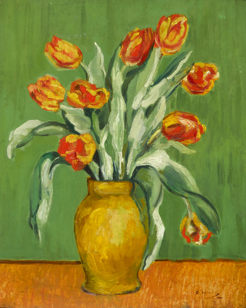 THE YELLOW JUG by Grace Henry sold for �3,600 at Whyte's Auctions