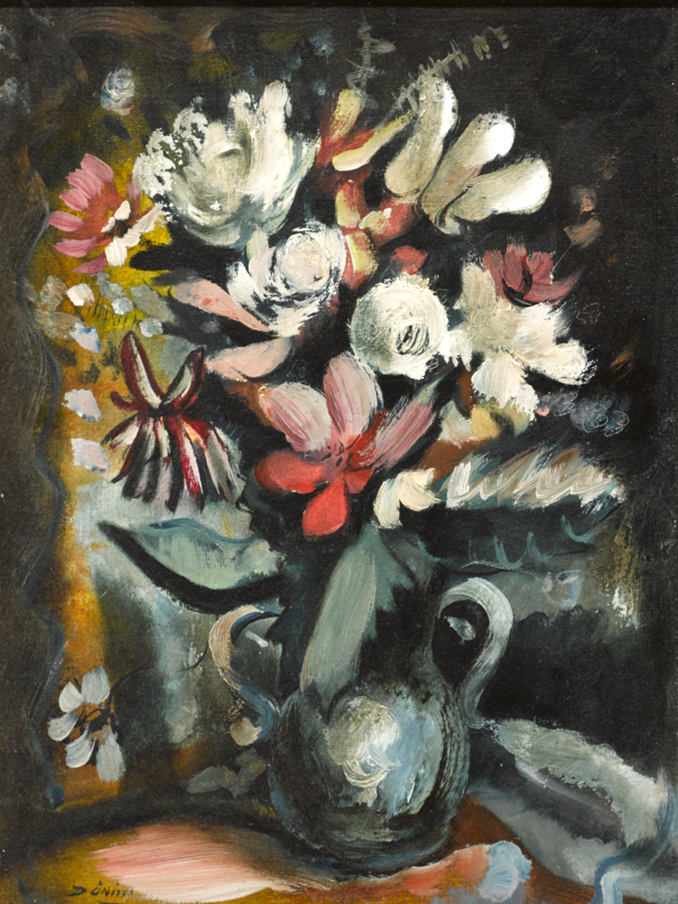 FLOWERS IN A VASE by Daniel O'Neill (1920-1974) at Whyte's Auctions