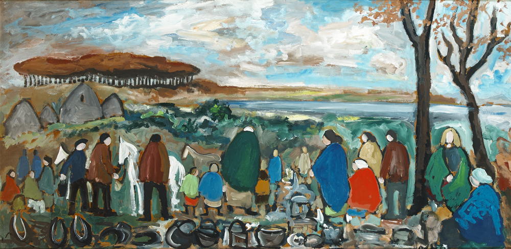 THE TINKERS' CAMP by Markey Robinson (1918-1999) at Whyte's Auctions