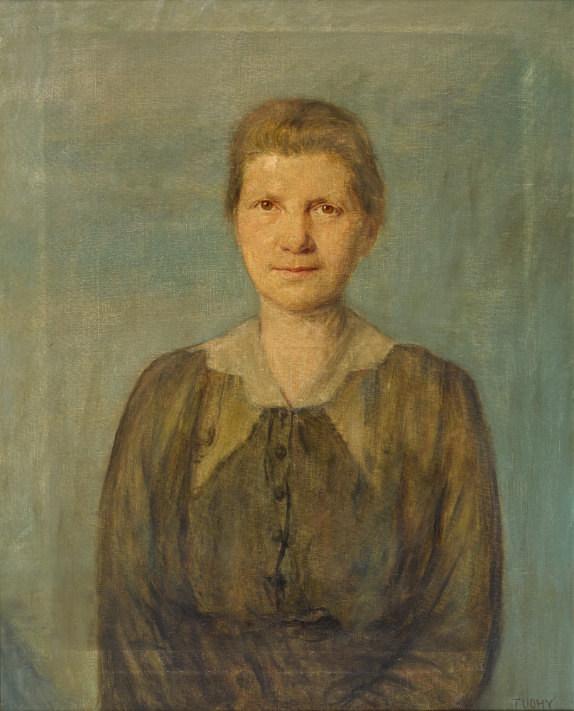 PORTRAIT OF A WOMAN WITH HAZEL EYES, 1923 by Patrick Joseph Tuohy sold for �2,800 at Whyte's Auctions