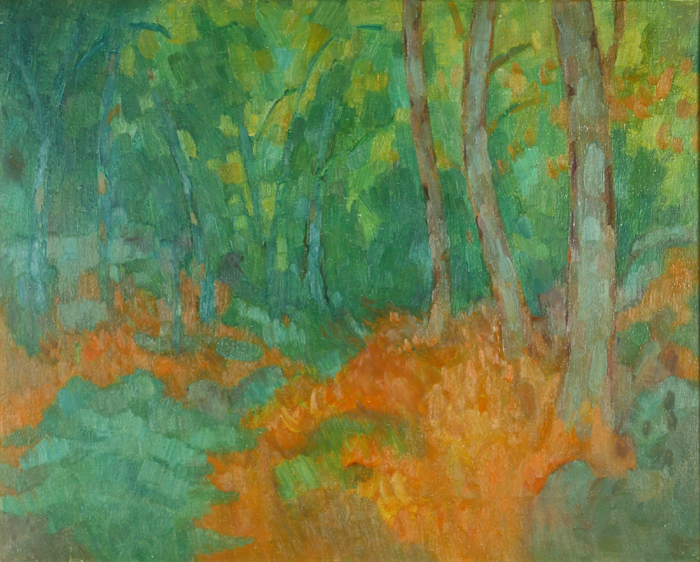 WOODLAND SCENE by Desmond Carrick RHA (1928-2012) at Whyte's Auctions