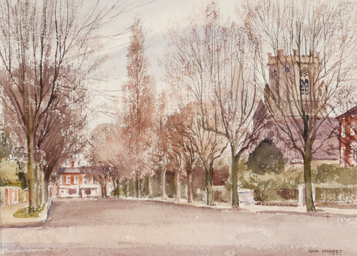 ELGIN ROAD, DUBLIN by Tom Nisbet RHA (1909-2001) at Whyte's Auctions