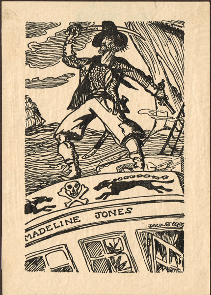 THE SCOURGE OF THE GULPH, JAMES FLAUNTY, 1903 and DESIGNED BOOKPLATE by Jack Butler Yeats RHA (1871-1957) at Whyte's Auctions