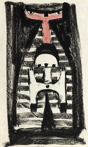 FIGURE, 1959 by Colin Middleton sold for 800 at Whyte's Auctions