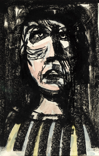 HEAD II, 1959 by Colin Middleton sold for 800 at Whyte's Auctions