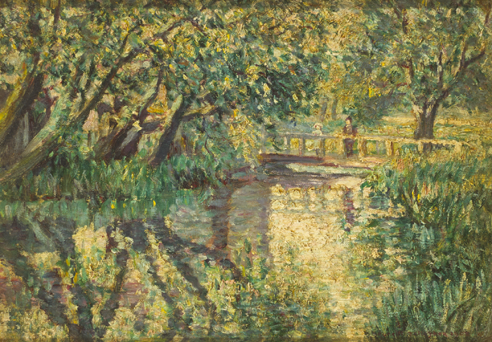 BRIDGE NEAR MORET, FRANCE, 1903 by Frederick O'Neill Gallagher (fl.1906-1917) at Whyte's Auctions