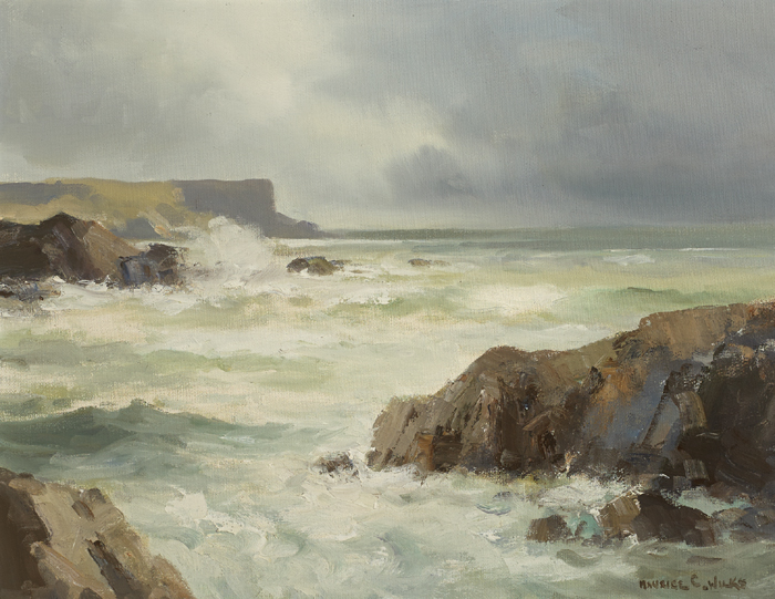 EASTERLY WINDS, BALLINTOY, COUNTY ANTRIM by Maurice Canning Wilks RUA ARHA (1910-1984) at Whyte's Auctions