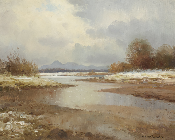 WINTER EVENING, STRANGFORD LOUGH, COUNTY DOWN by Maurice Canning Wilks RUA ARHA (1910-1984) at Whyte's Auctions