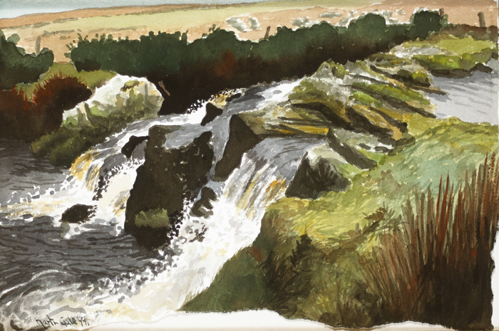 RIVER AT BELDERRIG, COUNTY MAYO, 1999 by Martin Gale sold for �800 at Whyte's Auctions