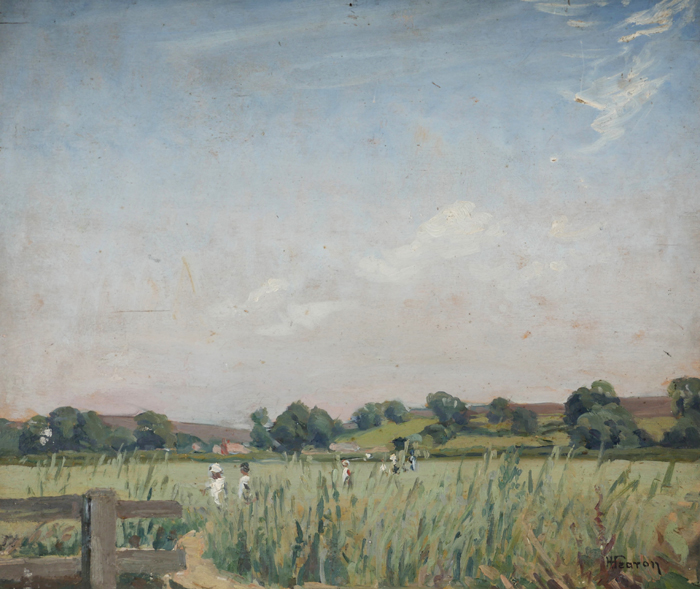 FIGURES IN A FIELD by Hilda Fearon sold for �420 at Whyte's Auctions
