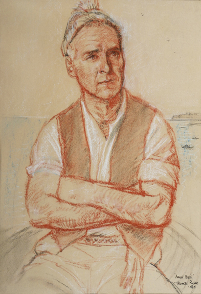 ARAN MAN, 1969 by Thomas Ryan PPRHA (1929-2021) at Whyte's Auctions