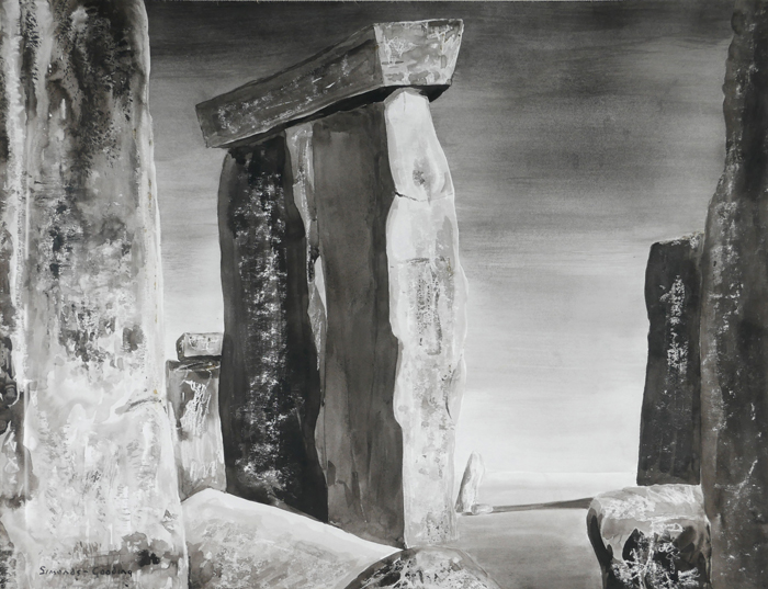 UNTITLED [STANDING STONES] by Maria Simonds-Gooding ARHA (b.1939) at Whyte's Auctions